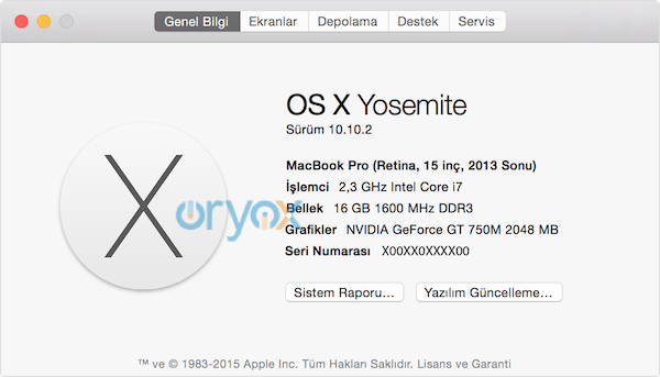 OS X Bu Yosemite ve El Capitan Mac Hakkında